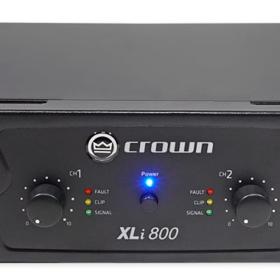 Crown Pro XLi800 600w 2 Channel DJ/PA Power Amplifier Professional Amp XLI 800 image 2