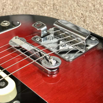 Stradolin Vintage Electric Guitar Made In Japan Red Burst image 7