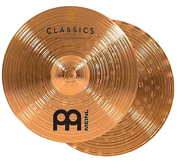 MEINL Classics Medium Soundwave HiHat Cymbals 14 in Reverb