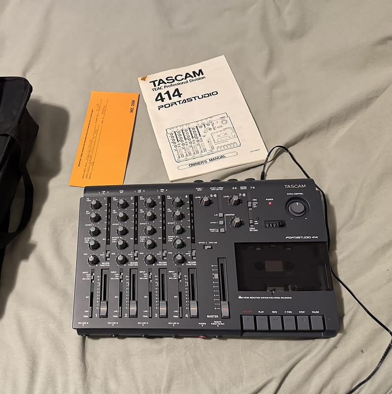 TASCAM 414 mkII マルチトラックレコーダー なつかし楽器道場'87年 カセットMTR「PORTASTUDIO 414」- e楽器