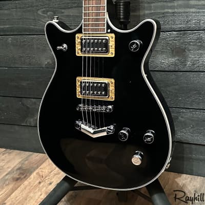 Gretsch G5222 Electromatic Double Jet BT V-Stoptail Black Electric Guitar image 3