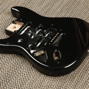 Fender Standard Stratocaster Body **LEFTY** 2006 Black image 3