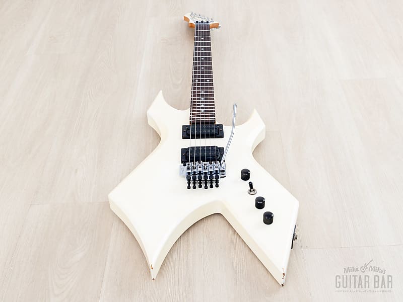 1988 BC Rich Warlock NJ Series WGR-2X Snow White w/ Floyd Rose