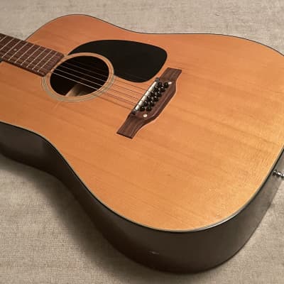1970’s Elger Custom Built 12 Acoustic Dreadnought Guitar + Case MIJ Japan True Lawsuit Ibanez image 10