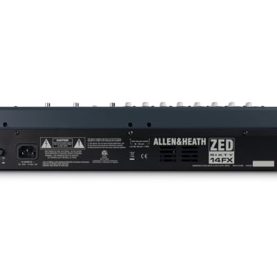 Allen & Heath ZED60-14FX 14 Channel (8XLR) Analog Mixer with FX, 60mm Faders image 4