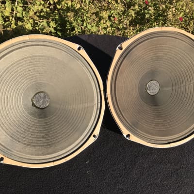 Magnavox Vintage Magnavox 12" Alnico Speakers Pair 8 Ohm Tested Work! image 6