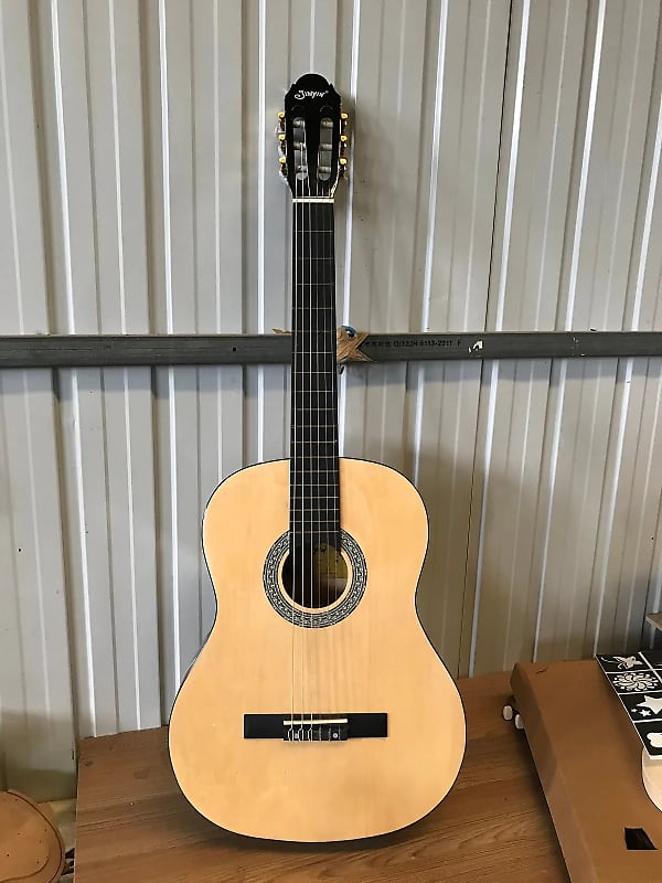 Classical Guitar Spruce Wood Body with Maple Neck, Rosewood Reverb