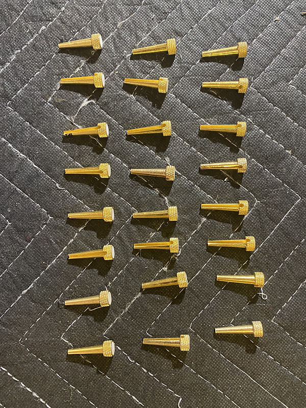 Guitar Bridge Pins Brass Bridge Pins (4 sets of 6) Brass Reverb