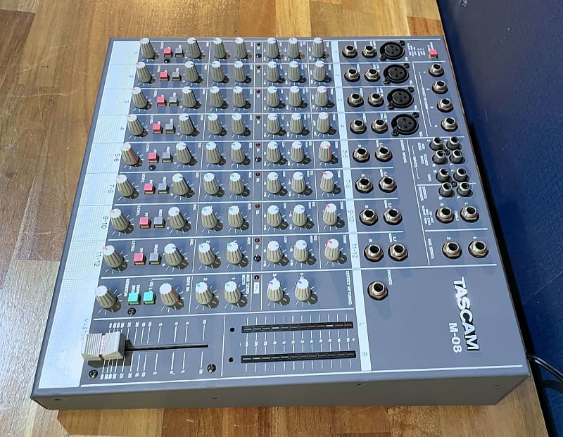 TASCAM M-08 8 Channel Analog Mixer - Vintage Mixing Console