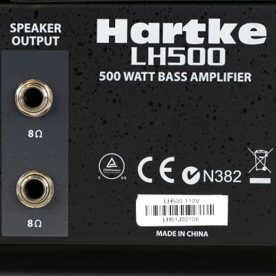 Hartke LH500 500-watt Bass Amplifier Amp Head Rackmount with Limiter image 5