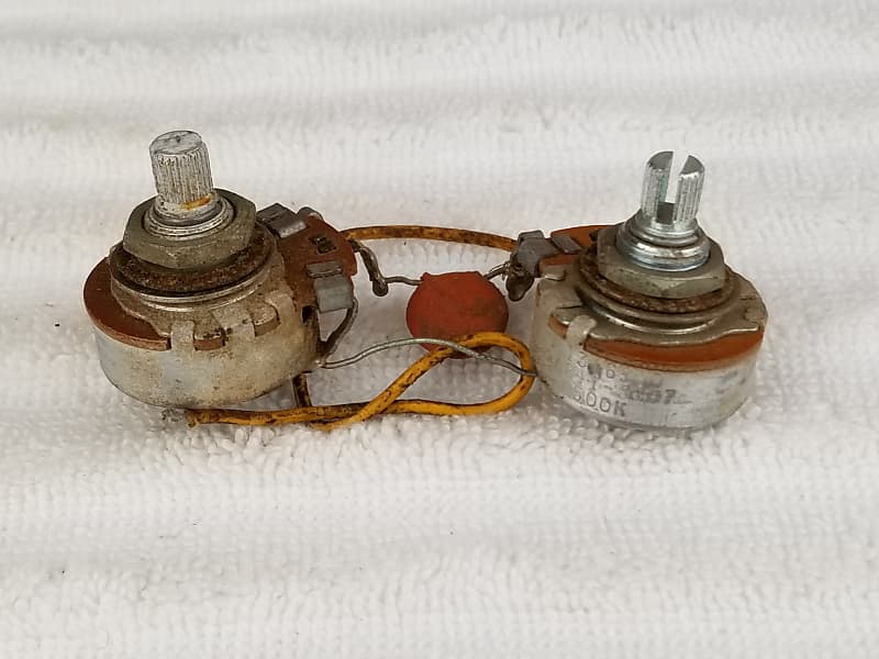 1966 Gibson SG JR Wiring Harness - (2) Centralab Pots + Cap image 1