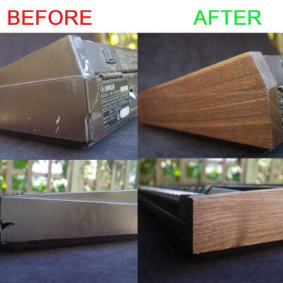 Wood ends for Yamaha DX7 DX9 synthesizer Side panels End caps