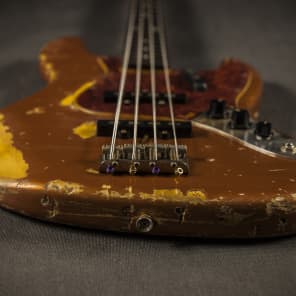 Fender Jazz Bass '73 Custom Relic 1994 Autumn Blaze Metallic image 18