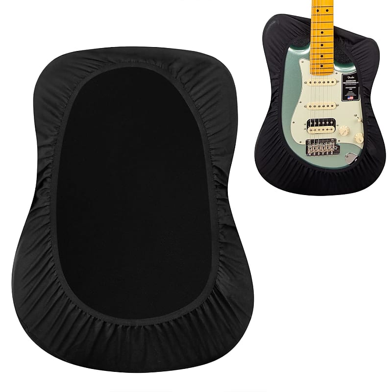 Premium Black Dust Cover For Acoustic And Bass Guitars Reverb
