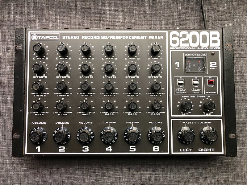 Tapco EV 6200B Analog Summing mixer Direct outs, inserts, Reverb