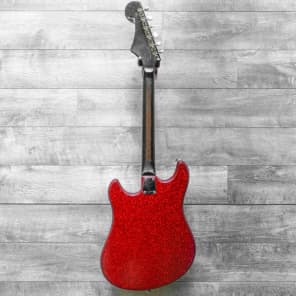 Norma 4-Pickup Electric Guitar Red Sparkle 1960's w/GigBag VINTAGE image 4