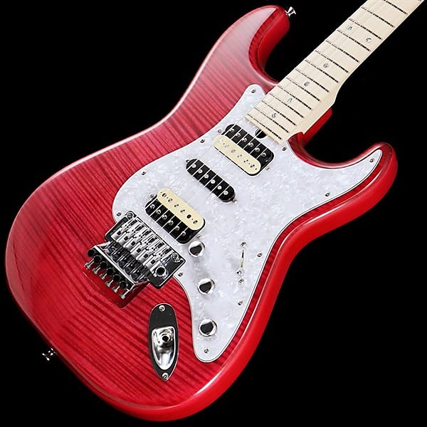 T's Guitars ST-22R Custom 5A Grade Flame Top (Trans Pink) [SN/032507]  [IKEBE Order Model]