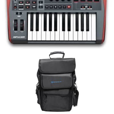 Novation IMPULSE 25 Ableton Live 25-Key MIDI USB Keyboard Controller+Carry Bag