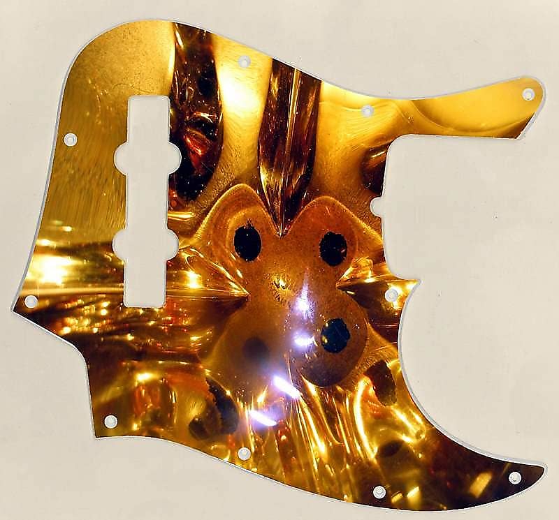Graphical pickguard Fender Jazz Bass Jbass Standard Amber Reverb