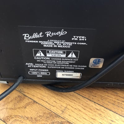 Fender bullet reverb amp deals type pr 241