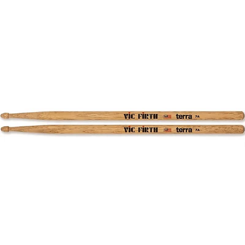 Vic Firth Terra Series American Classic 7A Hickory Sticks, Wood