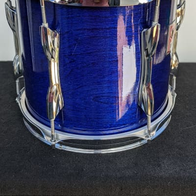 1990s Premier England 9 x 10" Sapphire Blue Lacquer Finish Tom - Looks And Sounds Great! image 4