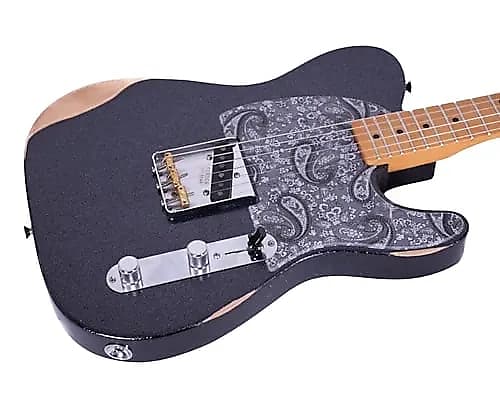 Fender Brad Paisley Road Worn Esquire Black Sparkle image 1