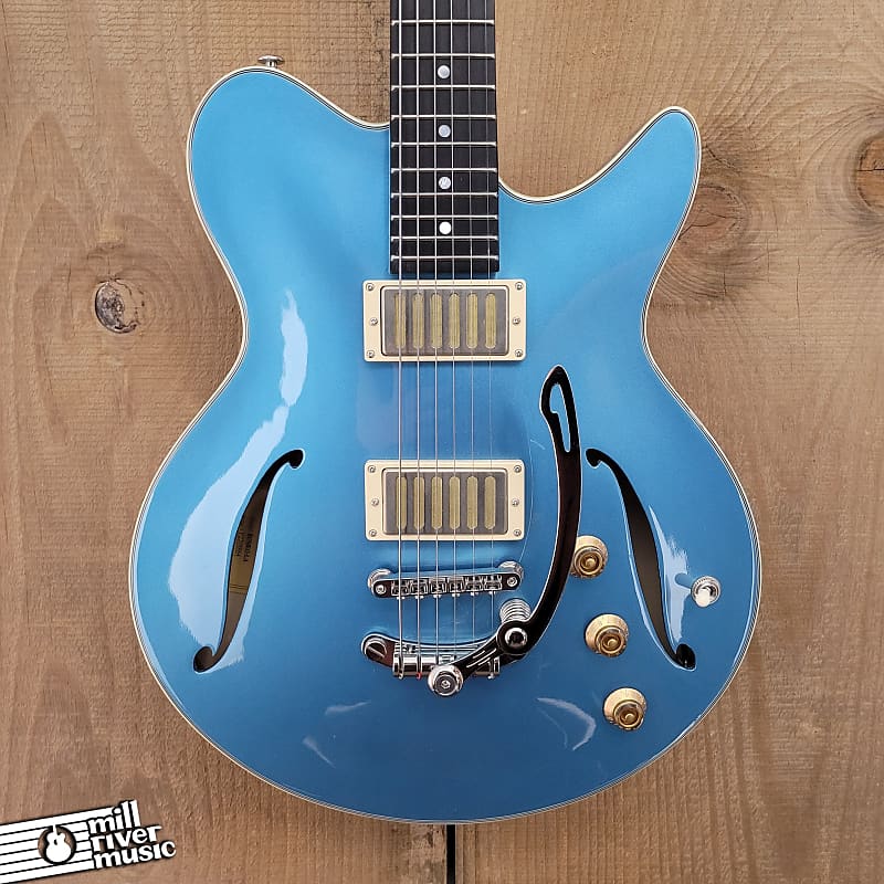 Eastman Romeo-LA Semi-Hollow Electric Guitar Celestine Blue w/HSC Used