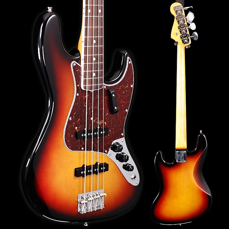 Fender American Vintage II 1966 Jazz Bass, 3-Color Sunburst 8lbs 13.7oz