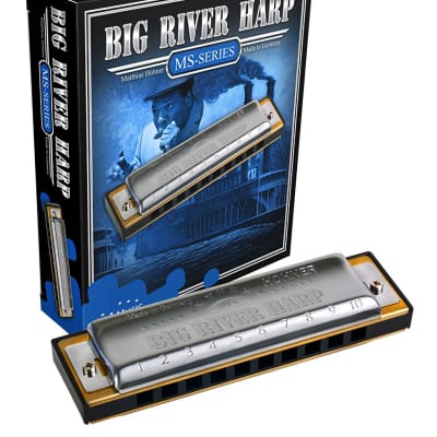 Hohner 590BX-C# Big River Harp Diatonic C#/Db image 1