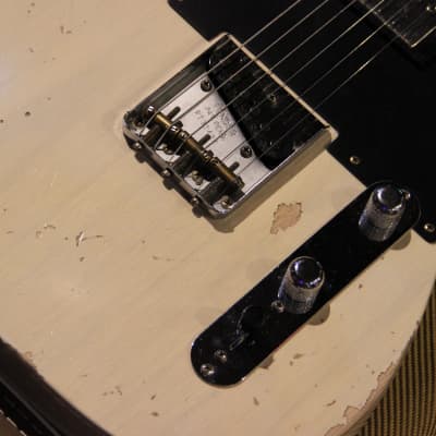 Fender Limited Edition Custom Shop '53 HS Telecaster Heavy Relic Aged White Blonde image 4