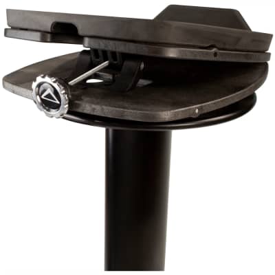 Ultimate Support MS-100B Studio Monitor Stands, Black, Pair image 2