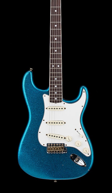 Fender Custom Shop Limited Edition '65 Stratocaster Journeyman Relic - Aged Blue Sparkle #62049 image 1