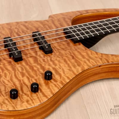 2003 Parker Fly Bass FB4 Quilted Maple w/ Dimarzio Ultra Jazz & Piezo Pickups, Active Fishman EQ image 6