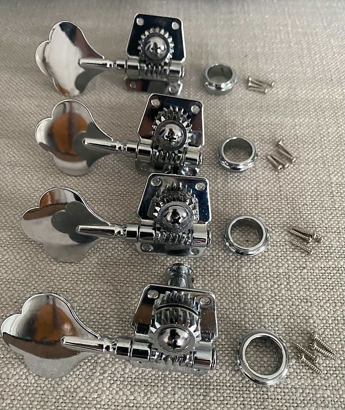 Fender Bass Tuning Heads/Pegs (set of 4 + hardware) 2000's Reverb