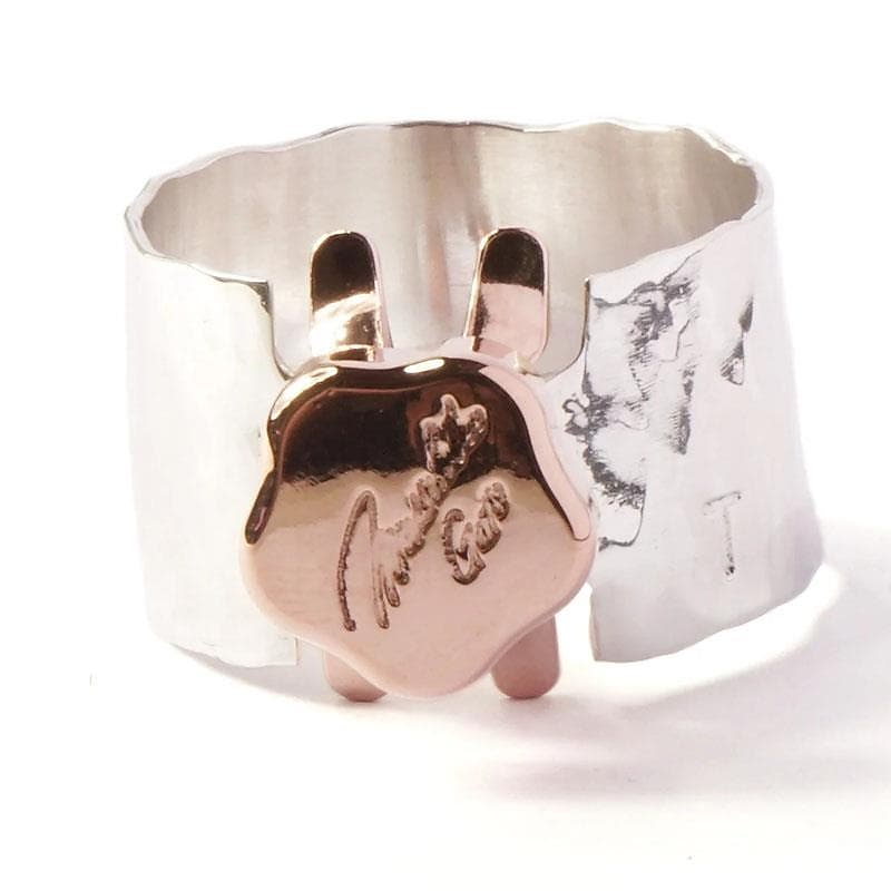 管楽器・吹奏楽器 Gotsu Signature Ligature Hard Rubber AS Gottsu Gotz Alto Saxophone/Metal SV950 Signature Ligature