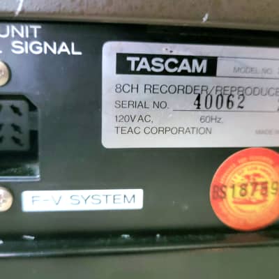 TASCAM 58 Pro Serviced 8 Track Open Reel 1/2" Recorder TEAC image 14