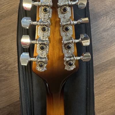 Donner Mandolin A Style 90’s - Mahogany Sunburst DML-1 with Gig Bag and Extra Strings image 18