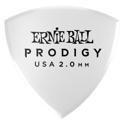 Ernie Ball P09338 Large Shield Prodigy Picks - 2.0 mm (6-pack)