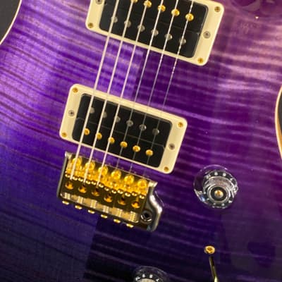 PRS Wood Library Custom 24 in Purple Fade with 10-Top, Korina Back, and Figured Maple Neck & Fingerboard image 2