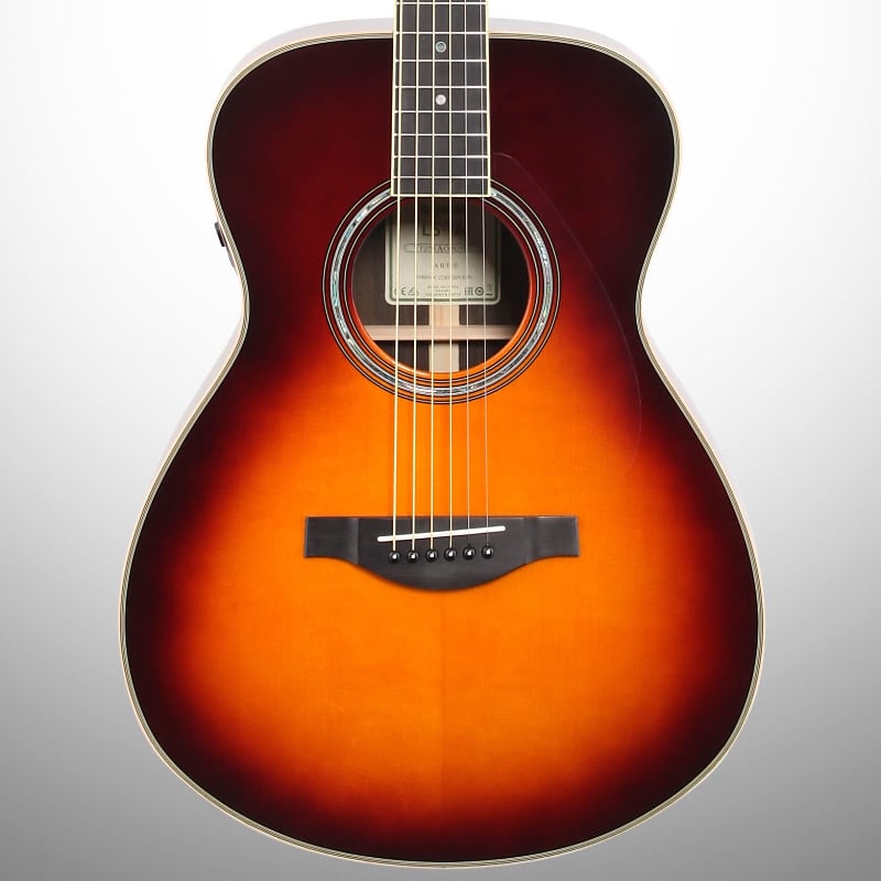Yamaha LSTA TransAcoustic Acoustic-Electric Guitar (with Gig Bag), Brown Sunburst image 1