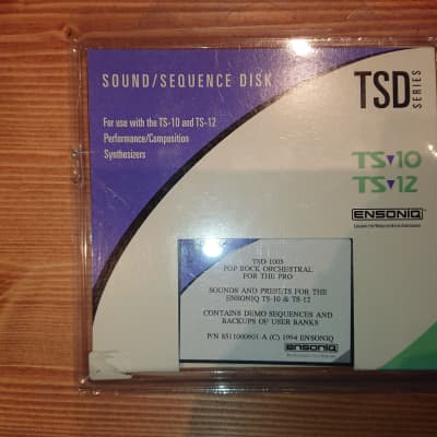 Ensoniq TSD-1003 TS-10 TS-12 floppy disks sound library