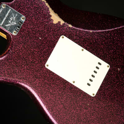 Fender Custom Shop LTD 1965 Stratocaster Relic – Aged Magenta Sparkle image 10
