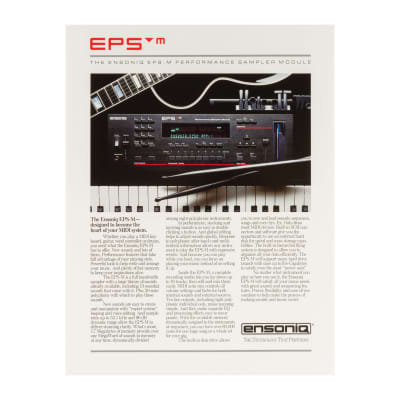 Ensoniq EPS M One Sheet