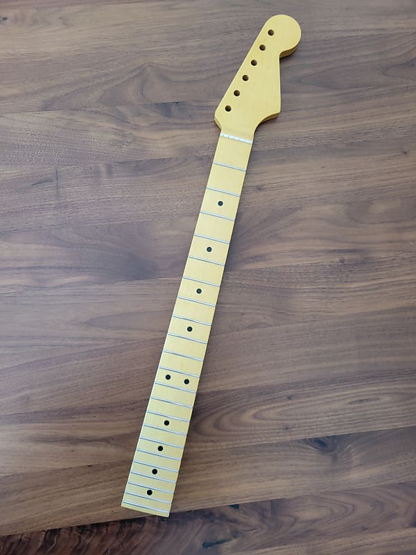 Warmoth Stratocaster Replacement Neck - Quartersawn Maple 2023 - Clear Satin Nitro - Gibson Scale Conversion image 1