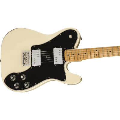 Fender Vintera Road Worn '70s Telecaster Deluxe Guitar - Olympic White image 2