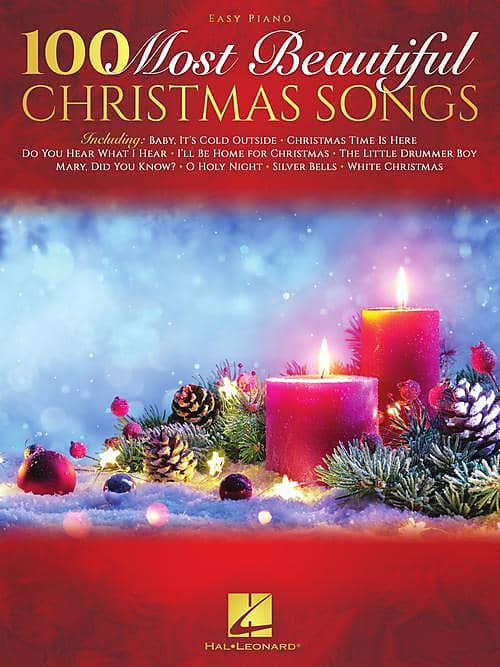 100 Most Beautiful Christmas Songs Easy Piano Songbook | Reverb