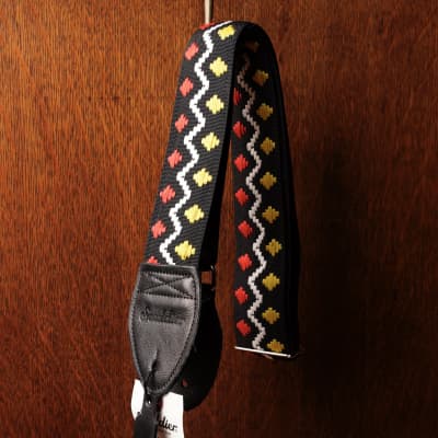 Souldier Guitar Strap Bed In Peace Black Red Yellow image 3