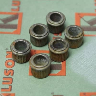 Real Life Relics Kluson Aged Nickel Tuner Conversion Adapter Bushings 10mm OD To 6.5mm ID MB65LN-US   [AB2]