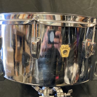 Frankie Banali's Quiet Riot, Ludwig 14x6.5" Timbale 1969 - Chrome over Aluminum image 5